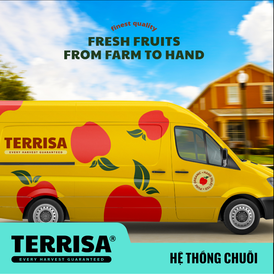 Xây dựng Hệ thống Nhận diện thương hiệu B2B kết hợp Hệ thống nhận diện bao bì: Thương hiệu Trái cây Nhập khẩu TERRISA