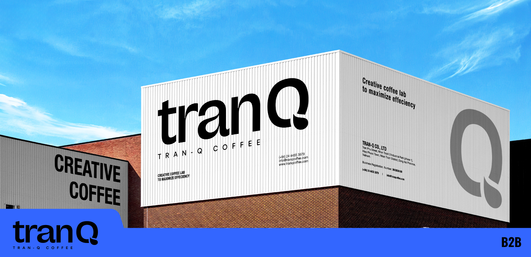 Xây dựng hệ thống Nhận diện thương hiệu B2B: THƯƠNG HIỆU OEM CÀ PHÊ TRANQ