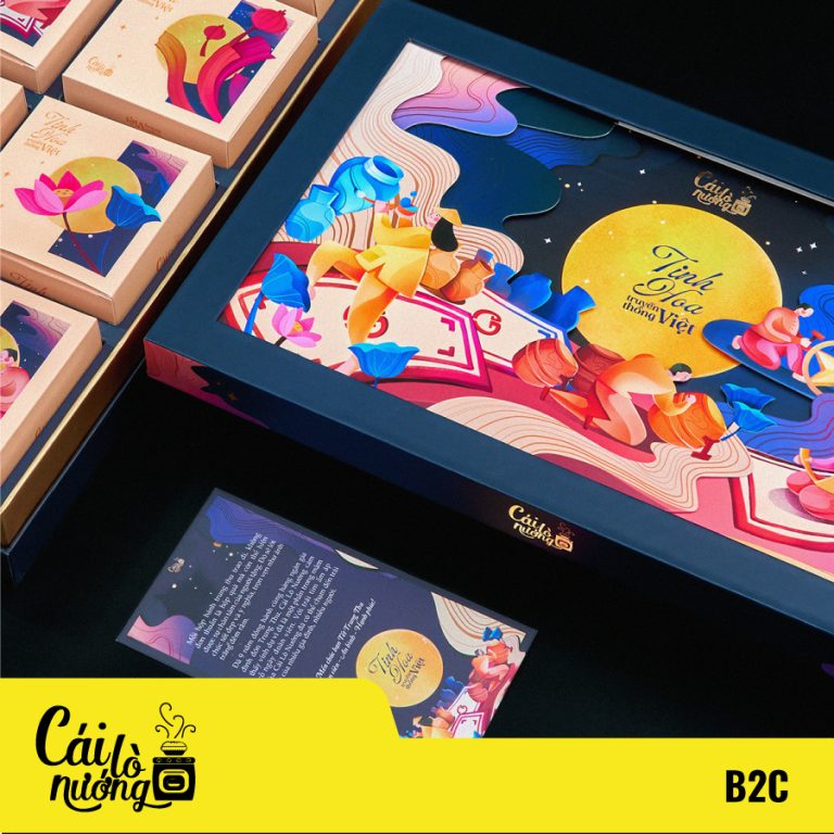 Trải nghiệm bao bì đặc biệt kể câu chuyện sản phẩm: Hộp quà Trung thu Cái lò nướng 2024