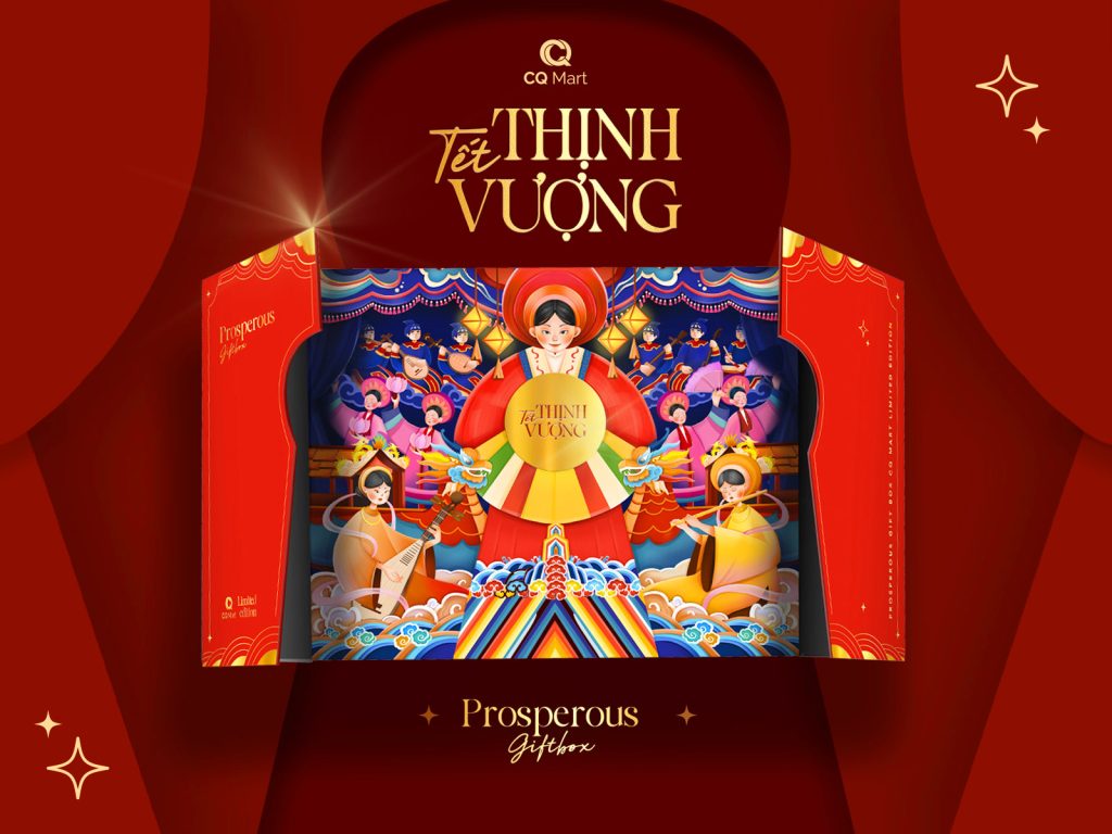 Trải nghiệm bao bì đặc biệt kể câu chuyện sản phẩm: HỘP QUÀ TẾT CQ MART