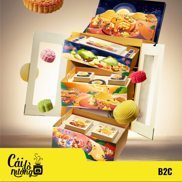 THIẾT KẾ BAO BÌ KỂ CÂU CHUYỆN SẢN PHẨM: BỘ HỘP QUÀ TẶNG TRUNG THU – CÁI LÒ NƯỚNG 2025