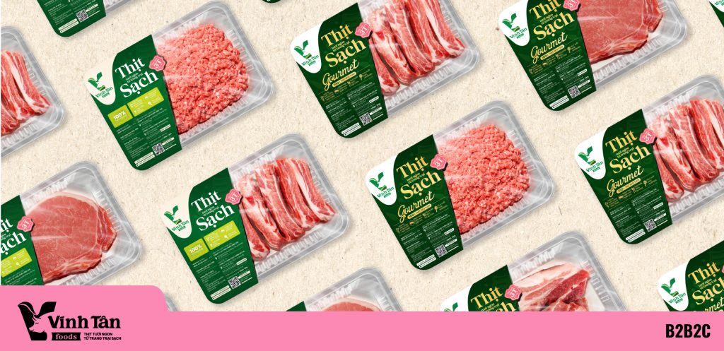 TÁI XÂY DỰNG HỆ THỐNG NHẬN DIỆN THƯƠNG HIỆU B2B2C: HỆ THỐNG BÁN LẺ THỊT TƯƠI SẠCH VĨNH TÂN FOODS