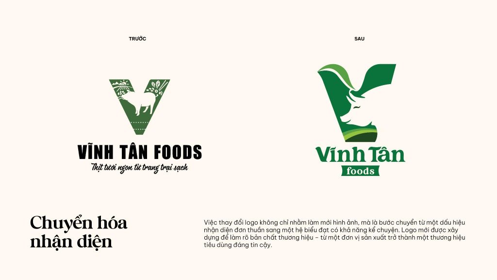 Biểu tượng hóa thương hiệu Vĩnh Tân Foods
